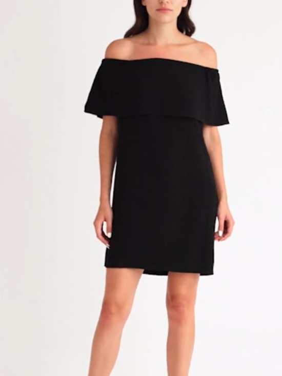 Charles Henry Dresses & Skirts - Charles Henry Off-Shoulder Black Dress